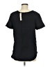 Nic + Zoe Black Short Sleeve Top Size M