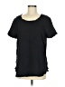 Nic + Zoe Black Short Sleeve Top Size M